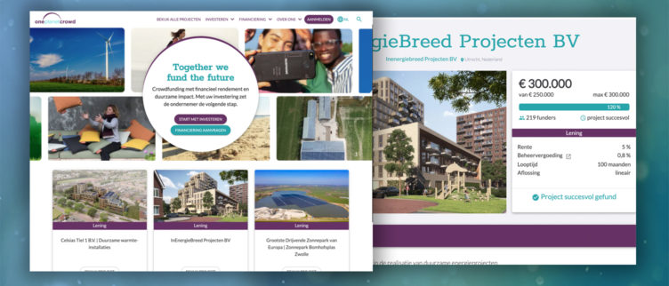 Screenshot Oneplanetcrowd app